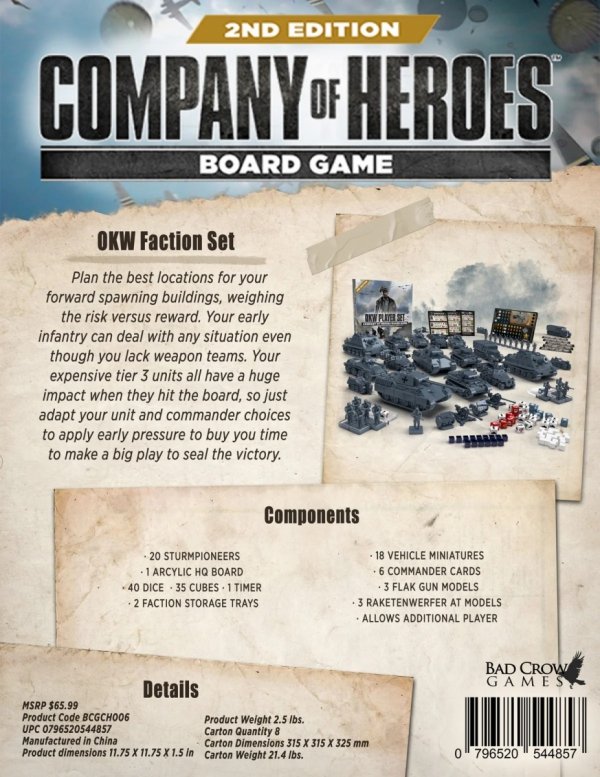 Company of Heroes 2nd Edition OKW Player Set