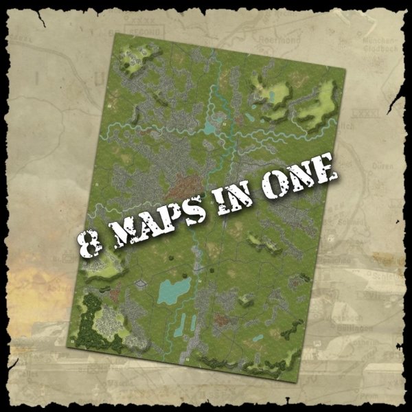 World At War 85: Blood &amp; Fury Monster Canvas Map