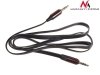 Przewód Maclean, Jack 3.5mm, Płaski, Metalowy wtyk, 1m, Czarny, MCTV-694 B
