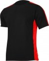 Koszulka t-shirt 180g/m2, czarno-czerw., 3xl, ce, lahti