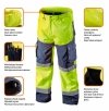 Spodnie robocze ostrzegawcze softshell, żółte, rozmiar XXXL