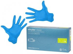 2689# Rękawiczki nitrylowe niebieskie s 100sztuk