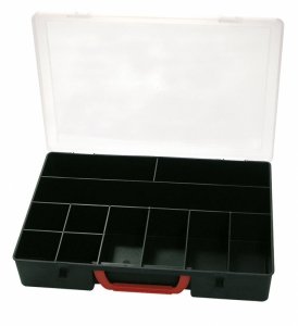 35524 Pudełko plastikowe, organizer 350x250x60 mm