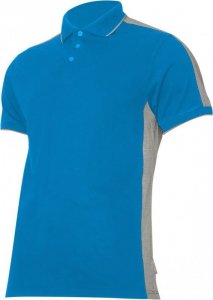 Koszulka polo  190g/m2, niebiesko-szara, m, ce, lahti