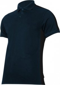 Koszulka polo  190g/m2, granatowo-czarna, 2xl, ce, lahti