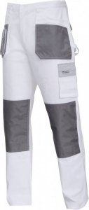 Spodnie biało-szare 100% bawełna, 3xl (60), ce, lahti