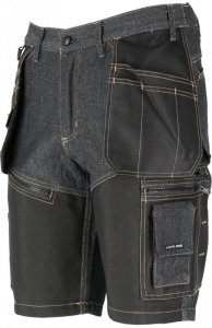 Spodenki krótkie jeans. czar. ze wzmoc., 2xl, ce, lahti