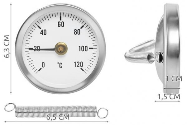 Termometr tarczowy T8122