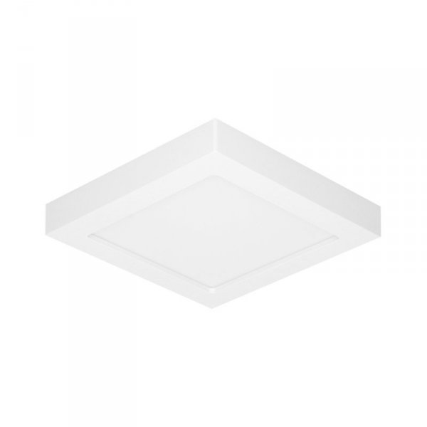 LETI LED 24W, oprawa downlight, natynkowa, kwadratowa, 1900lm, 3000K, biała, wbudowany zasilacz LED