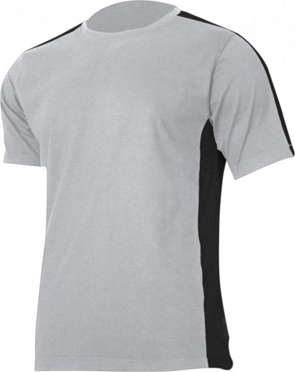 Koszulka t-shirt 180g/m2, szaro-czarna, "3xl", ce, lahti