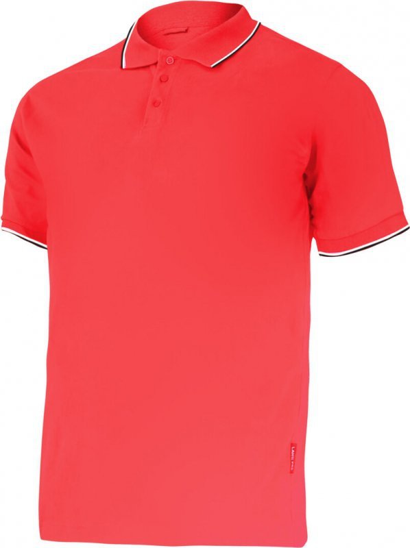 Koszulka polo 190g/m2, czerwona, "s", ce, lahti