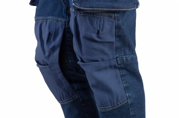 Spodnie robocze DENIM, wzmocnienia na kolanach, rozmiar M