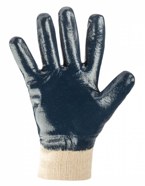 Rękawice robocze, bawełna, pokryte w całości nitrylem, 4121X, rozmiar 10