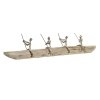 Figurka Dekoracyjna DKD Home Decor Srebrzysty Brązowy Aluminium Drewno mango (76 x 13 x 16 cm)