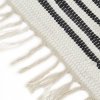 Ręcznie tkany dywan Chindi 120x170cm bawełna, antracytowo-biały