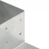 Łączniki w kształcie L, 4 szt., galwanizowany metal, 81x81 mm
