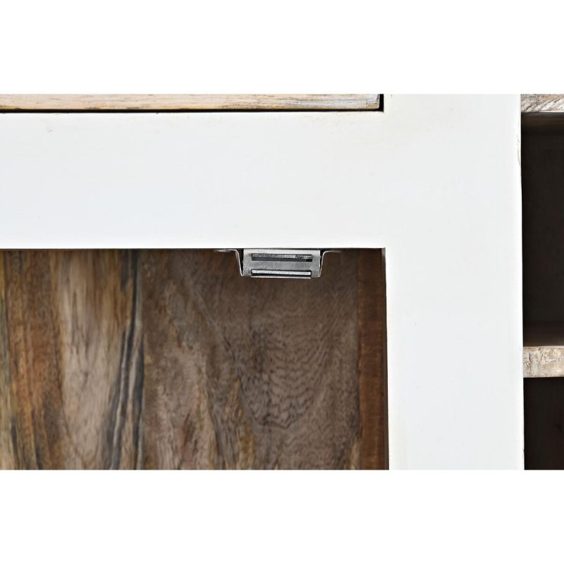 Stojak na Butelki DKD Home Decor Naturalny Biały Drewno mango (111 x 30 x 102 cm)