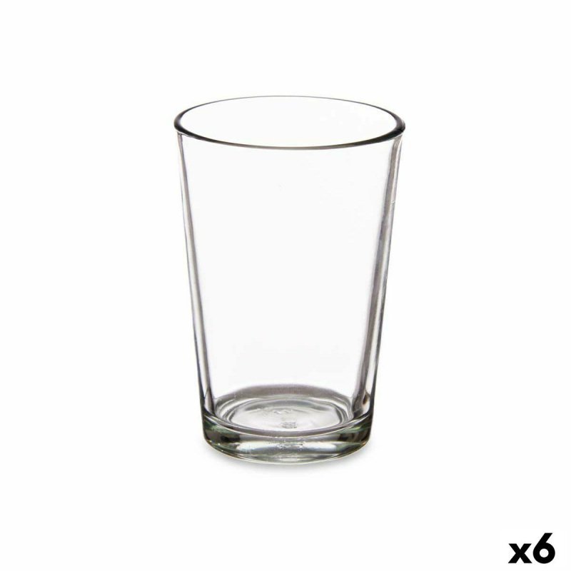 szklanka/kieliszek Gładki 6 Sztuk Szkło Przezroczysty (200 ml)