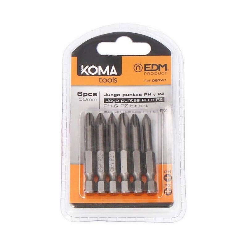 Zestaw końcówek Koma Tools PH1 PZ 50 mm