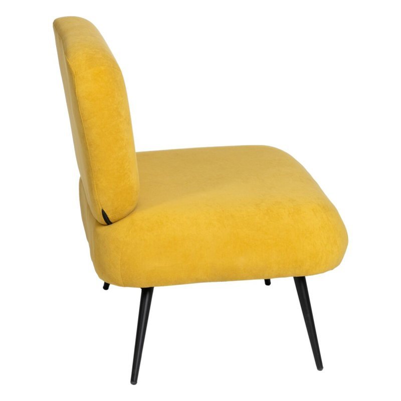 Fotel 81 x 51 x 79 cm Tkanina syntetyczna Drewno Żółty