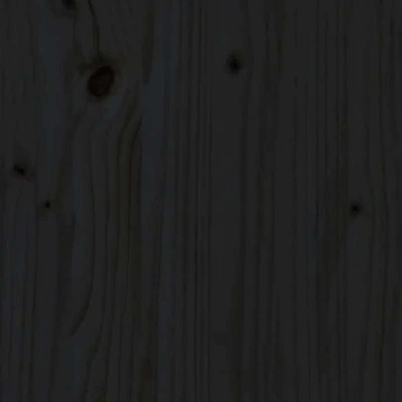 Kredens, czarny, 34x40x108,5 cm, lite drewno sosnowe