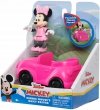 Myszka Minnie Mini Figurka + Pojazd Różowe Autko