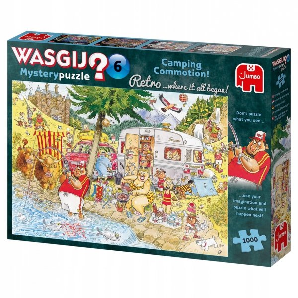 Puzzle Retro Wasgij Mystery 6 Na Kempingu 1000 el.