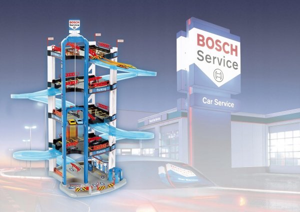Duży Garaż Parking Samochodowy Bosch + 2 Autka