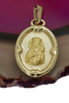 Medalik Częstochowska owal Złoto 585