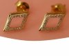 Kolczyki brylanty 44/0,12cT sztyft  ROMB złoto 585
