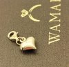 Charms serce 3D złoto 585 