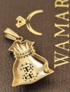 Wisior sakwa z dolarem złoto 585