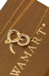  Naszyjnik obrączki więź diament 43/0.13ct złoto 585