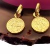 Medalik Benedyktyński dwustronny złoto 585