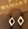 Kolczyki brylanty 44/0,12cT sztyft  ROMB złoto 585