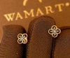 Kontur Kwiat kamienie  czarne sztyft złoto 585