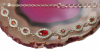 Bransoletka 19cm markizy rubinowe  Srebro 925