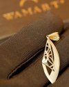 Wisior żagiel ażur złoto 585 