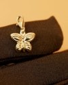  Charms motyl dwustronny 3D  złoto 585 