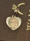 Medalik serce diamentowane Złoto 585 