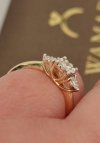 Pierścionek II R.12 diament 0.10ct złoto 585 
