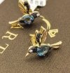 Kolczyki kolibry diamenty 14/0.13ct złoto 585