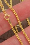 Łańcuch sznur Korda złoto 585 