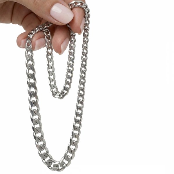 Łańcuch pancerka srebro 925 ROD