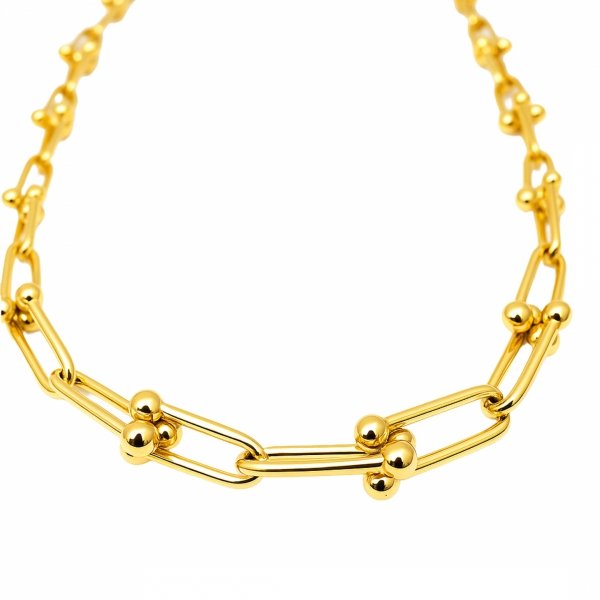 Naszyjnik złote kości 3D złoto 585