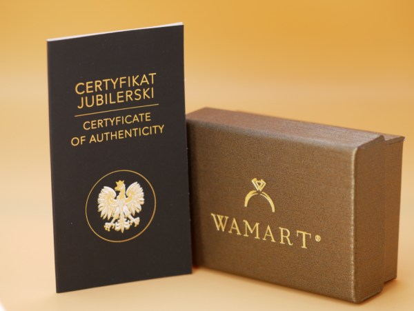  Naszyjnik rozeta kwarc diament 30/0.19ct złoto 585