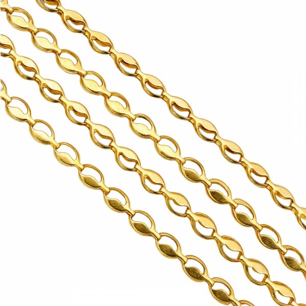 Naszyjnik finezyjna kropla 3D złoto 585