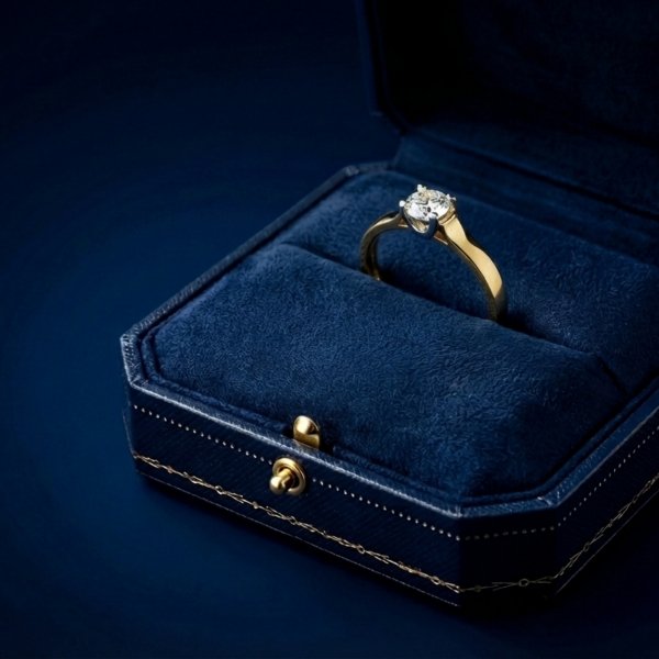 Pierścionek zaręczynowy R. 17 złoto 585 