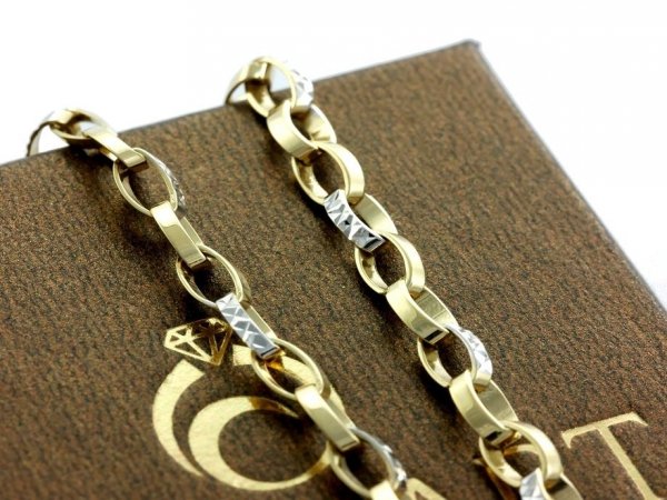 Bransoletka Charms przywieszki 19cm złoto 585 