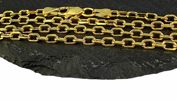  Łańcuch ankier 60cm 3D ZŁOTO 585